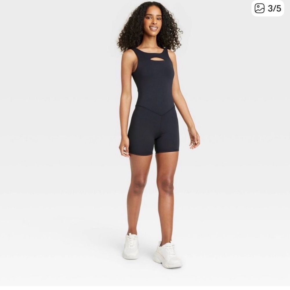 JoyLab Black Cut Out Bodysuit Medium